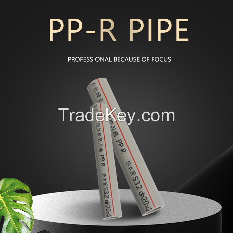 JIHANG PIPE High Quality Price List Size Plastic White Color PP-R Water PPR Pipe DN20-110