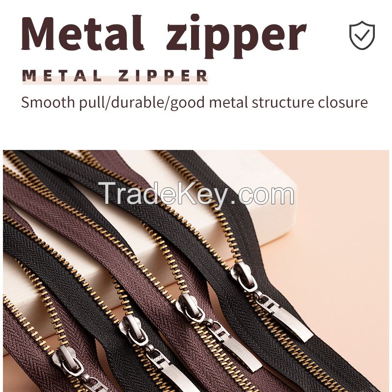 Metal Zipper(Support Online Order. Specific Price Is Based On Contact. Minimum 10 Pieces)