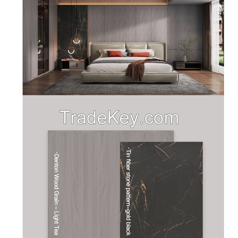  Home wood paneling Lapland wood grain Synchronized wood grain light tea