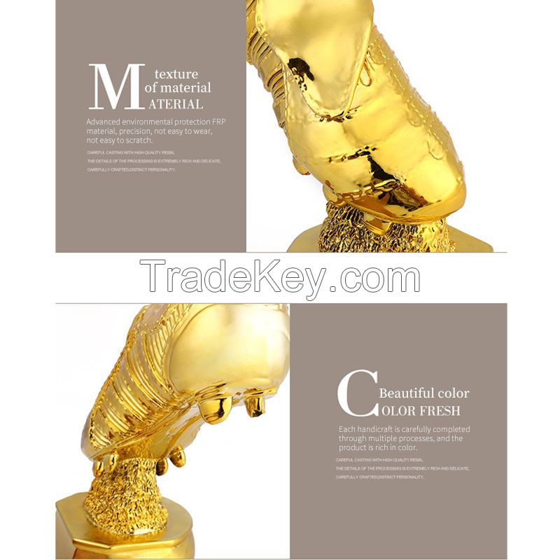 European and American style golden boots Trophy