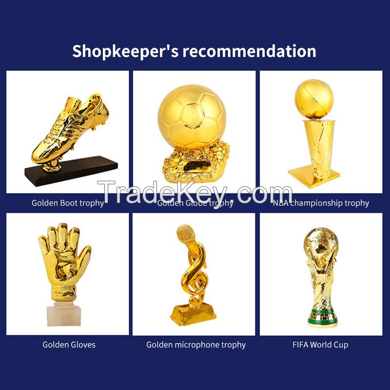 European and American style golden boots Trophy