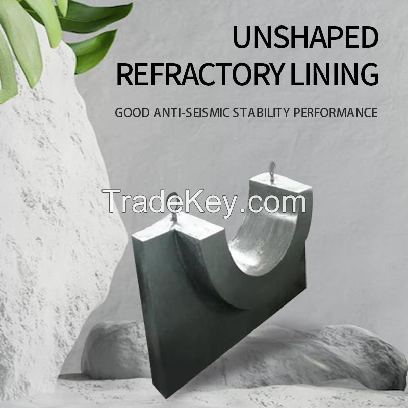 Heating furnace unshaped refractory lining and burner brick prefabricated parts (customized products)