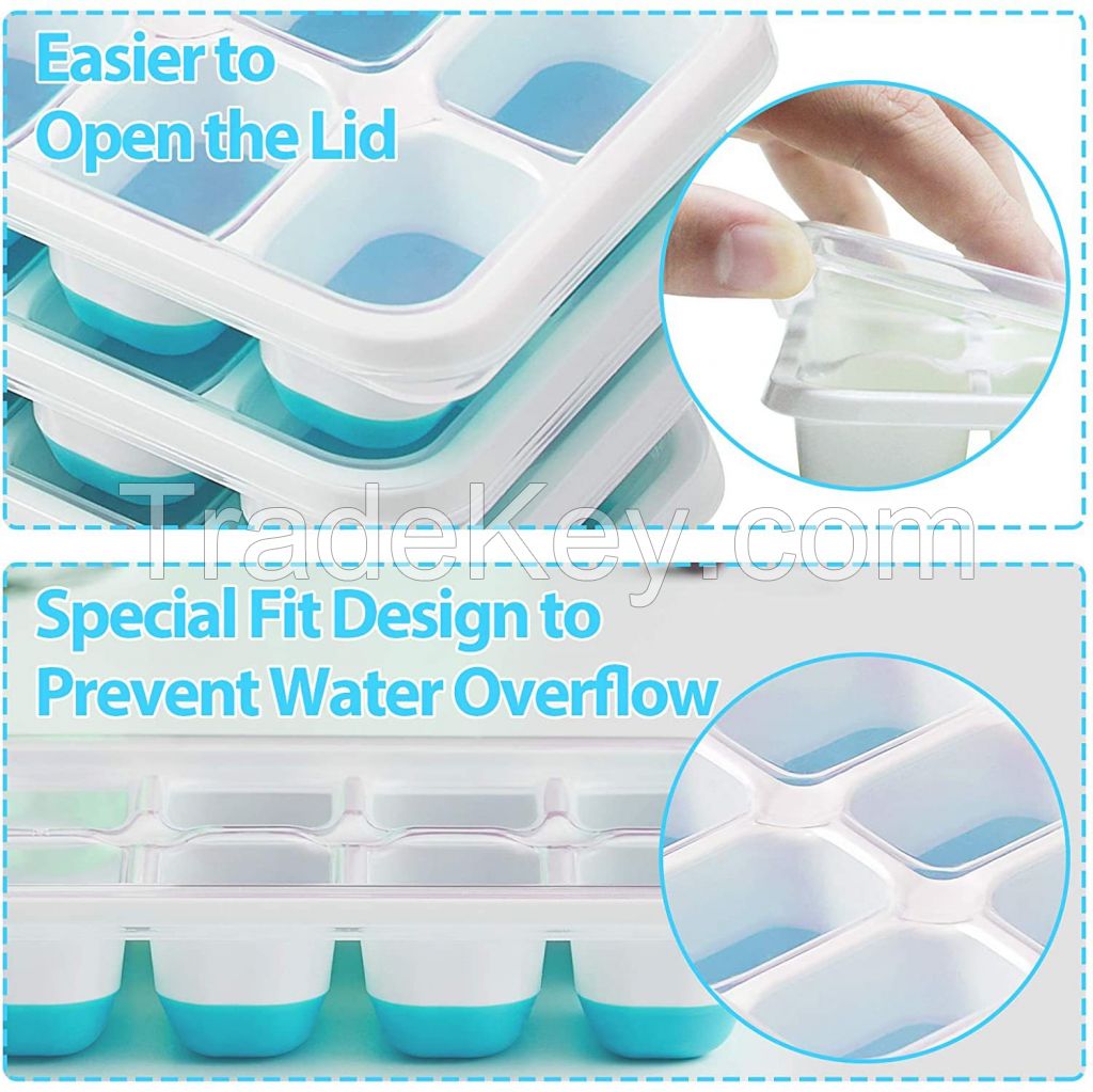 Custom Easy Release Reusable Silicone Ice Cube Molds Mini Silicone squ