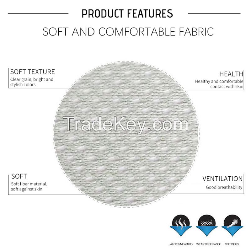 Low-stretch small eyelet fabric