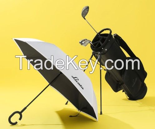 Licata Reverse Folding Long Umbrella White