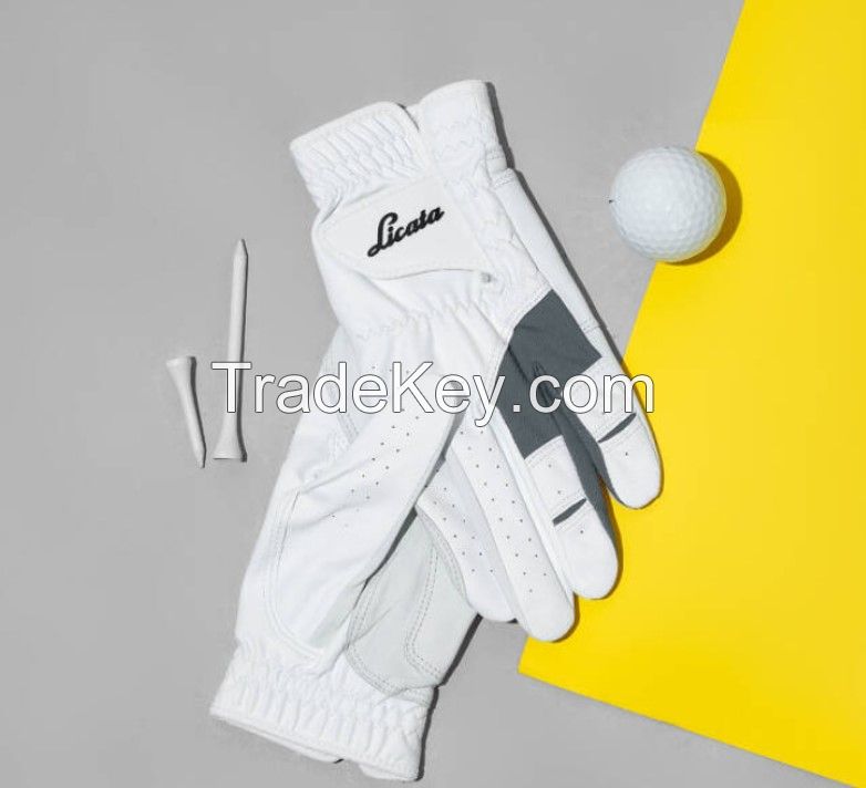 Licata) Solo Stella Sheepskin-based Golf Glove [1Set: 2 Gloves]  (For Men: Size 22)  