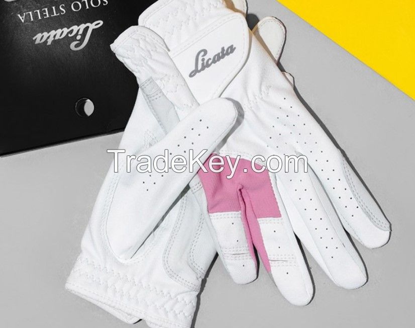 Licata) Solo Stella Sheepskin-based Golf Glove: 1 Set [2 Gloves] (For Women: Size 21)