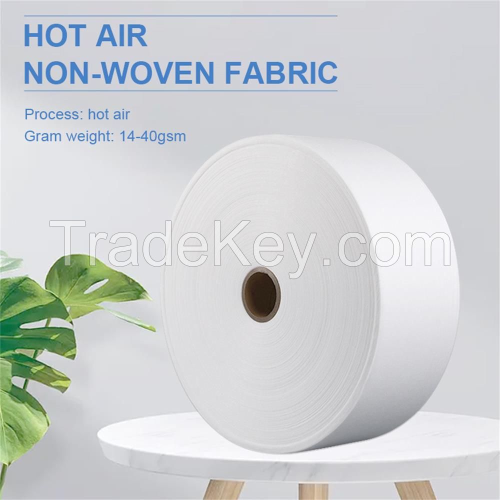 Hot air non-woven hydrophilic water repellent both white can do diapers sanitary napkins pads support email contact