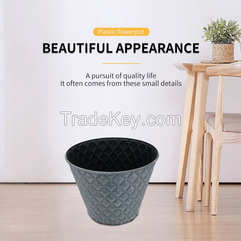 Indoor and outdoor plastic flower POTS