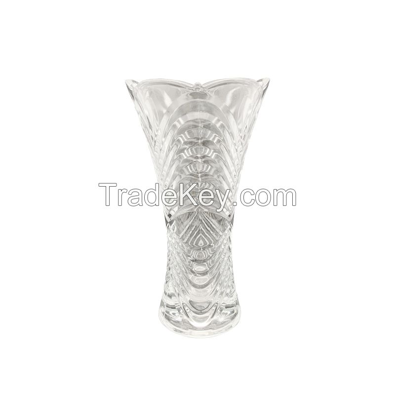 New designs Colored and Frosted Flower Glass Vase