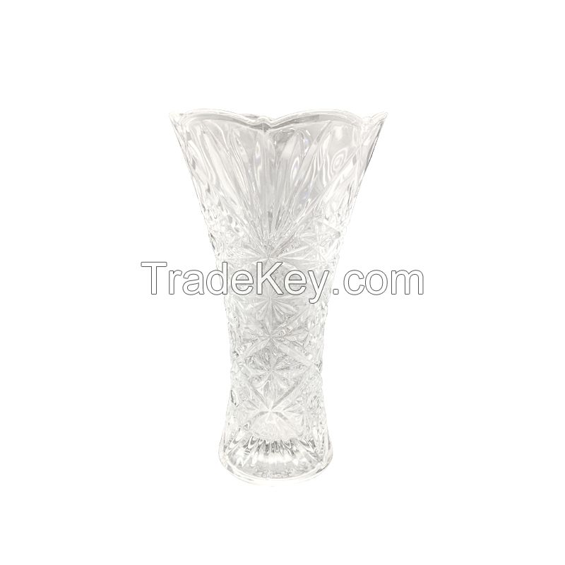 New designs Colored and Frosted Flower Glass Vase