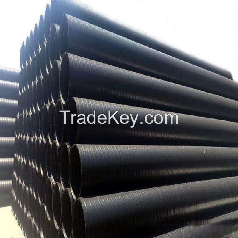 HDPE hollow wall winding pipe series check deep well plastic sewer buried pipe customization