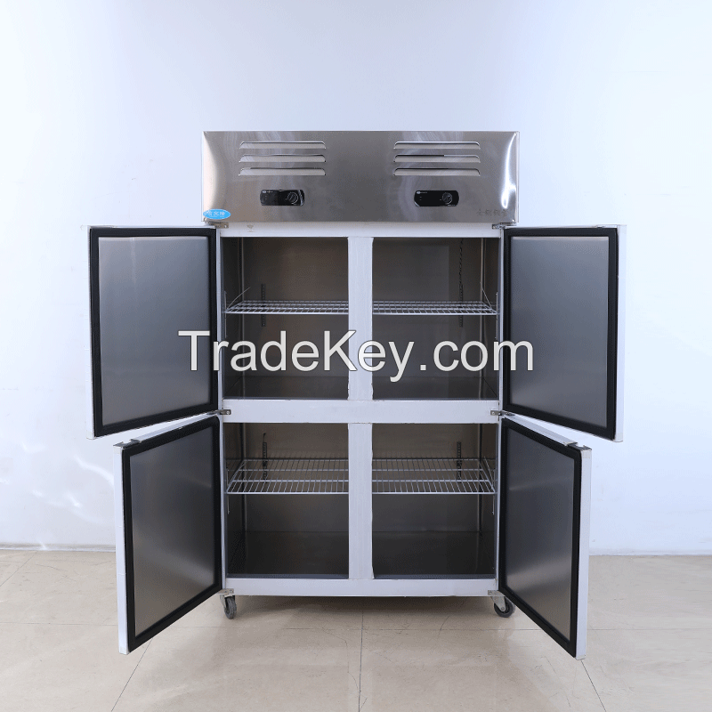 Commercial double temperature freezer four door double temperature refrigerator, please contact customer service before placing an orderv