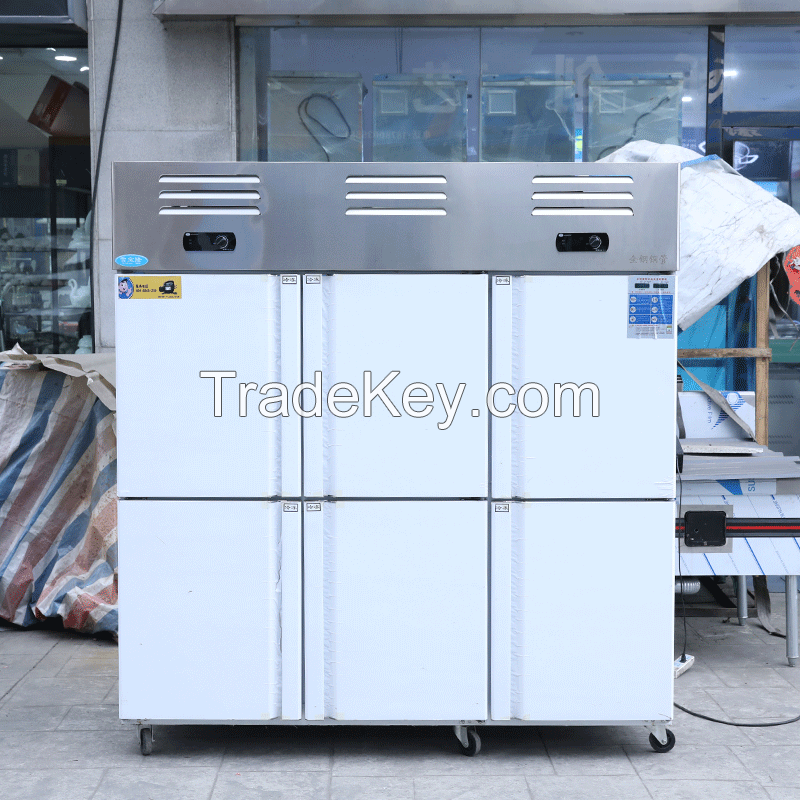 Commercial double temperature freezer four door double temperature refrigerator, please contact customer service before placing an orderv