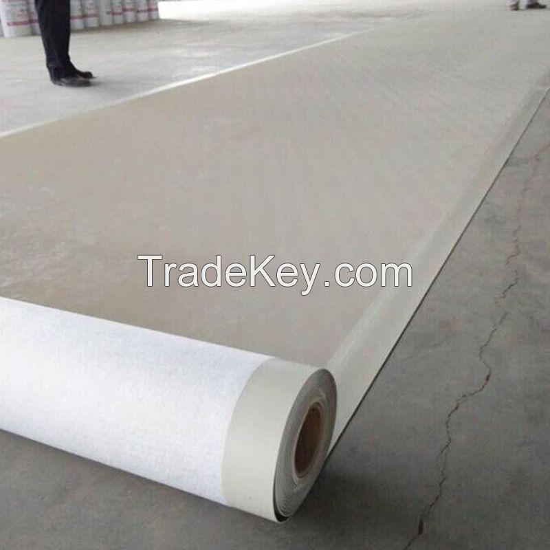 Polymer sand - coated self - adhesive waterproof roll