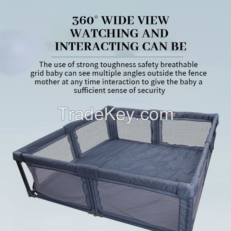 Folding baby game fence