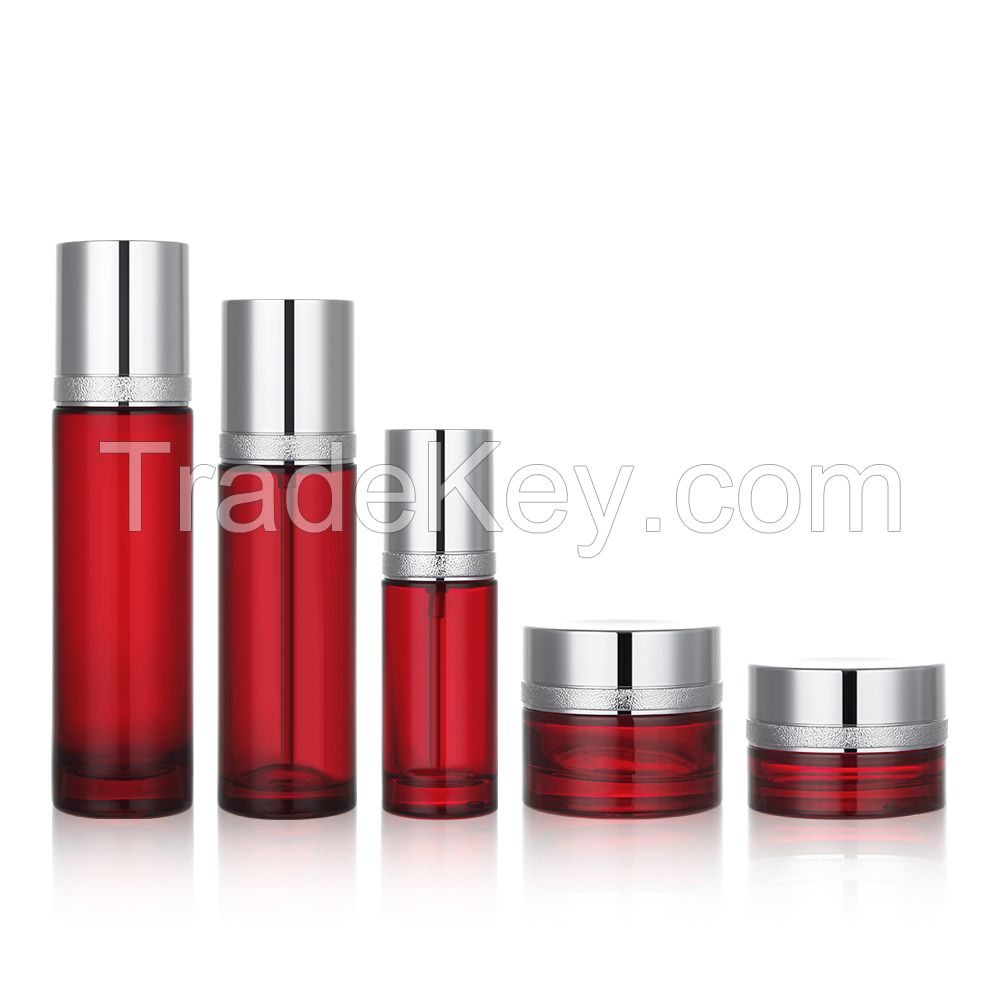 High grade lotion bottle Fashion liquid foundation glass bottle Customizable cream sub bottle