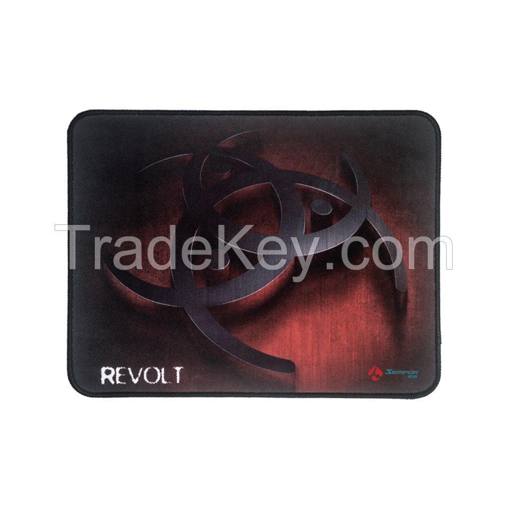 Heat transfer printed gaming mouse pad