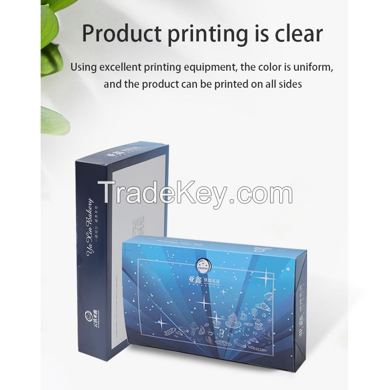 Guoqiang packing box food grade F tile box cake box logo carton color box corrugated box customized