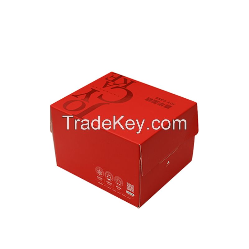 Guoqiang packing box food grade F tile box cake box logo carton color box corrugated box customized