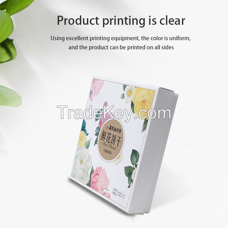 GUOQIANG packaging carton corrugated box gift box heaven and earth cover carton food box essential oil box white cardboard box mask box