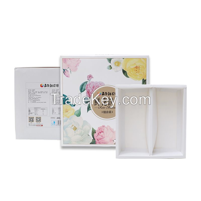 GUOQIANG packaging carton corrugated box gift box heaven and earth cover carton food box essential oil box white cardboard box mask box