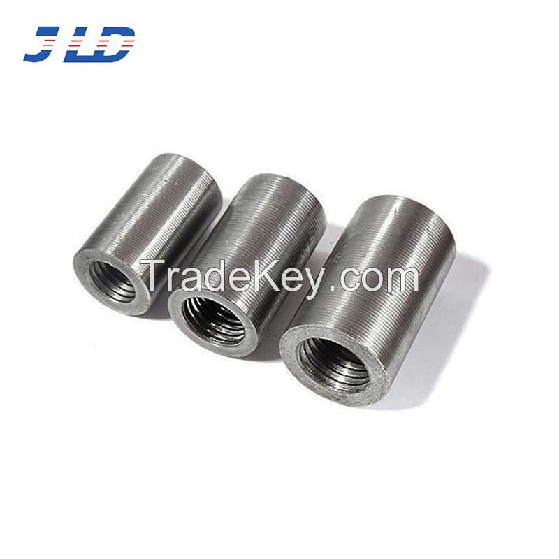  GB 45 steel bar straight thread connection sleeve 16mm-40mm steel bar joint sleeve positive thread sleeve