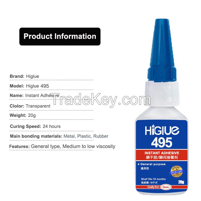 Wholesale 401 406 415 495 glue Plastic PVC Super Glue PP Rubber Instant Adhesive solder metal glue
