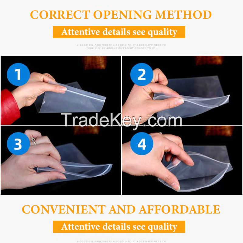 Sealed Self-sealing bag Transparent wholesale bone bag thickening plastic LDPE printed self-sealing bag