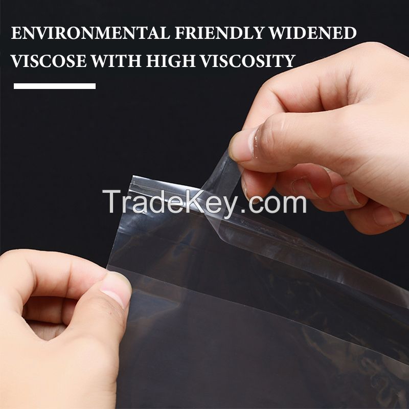 Frosted self-sealing bag translucent frosted bag 100 bags wholesale LDPE self-adhesive bag packaging multi-size custom made