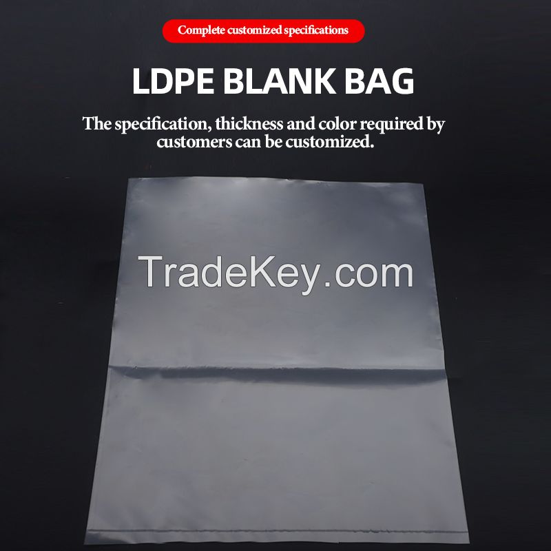 Transparent LDPE high-pressure flat plastic bags are dust-proof and moisture-proof. Wholesale 100 pieces of postage support customization.