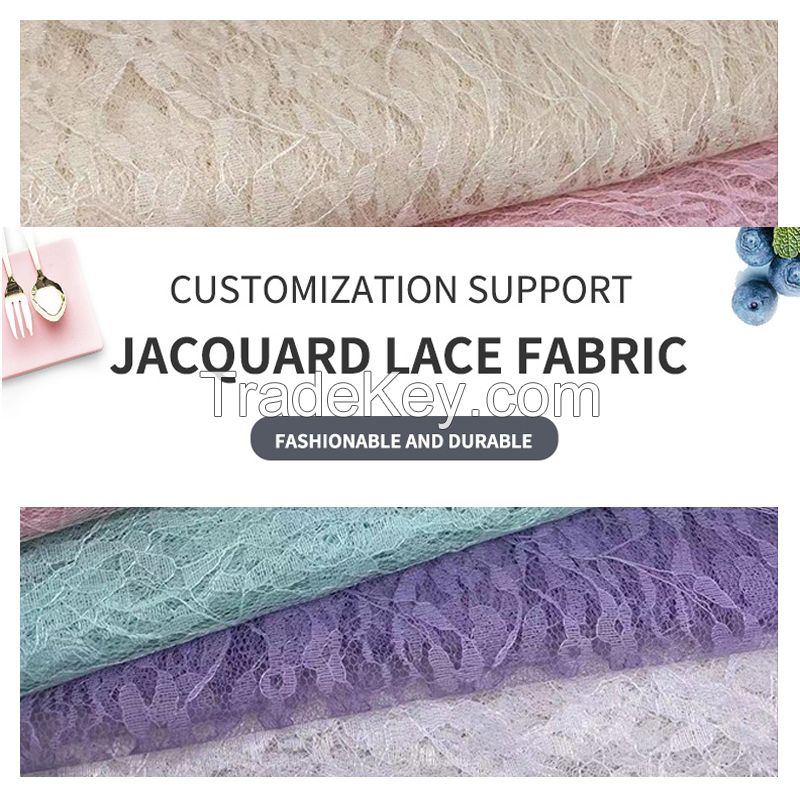 Jacquard lace fabric