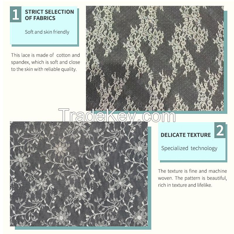 Jacquard lace fabric