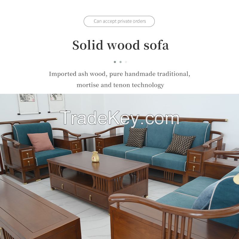 Solid wood sofa Ã¯Â¼ï¿½Imported solid wood, pure manual traditional mortise and tenon technologyÃ¯Â¼ï¿½