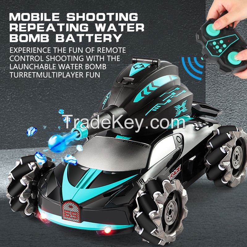 Remote control spray six wheel stunt water bomb