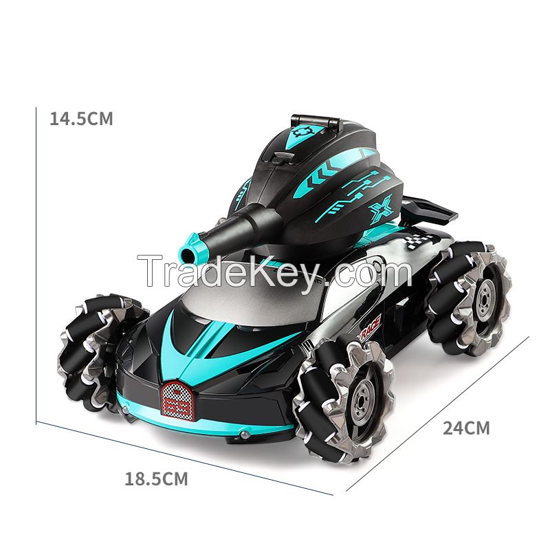 Remote control spray six wheel stunt water bomb