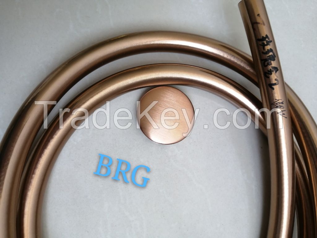 PVC rose golden  color shower hose 