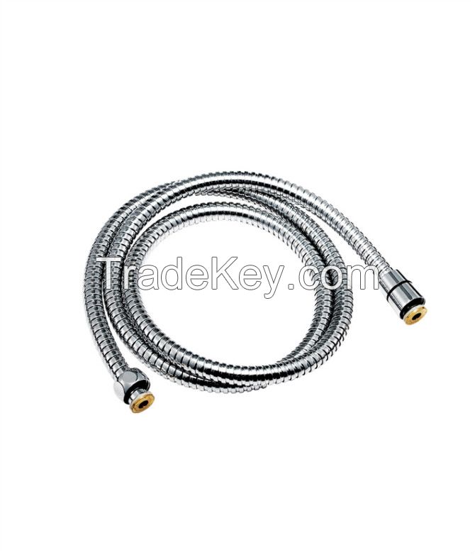 Stainless steel double lock polishing shower hose  TPE EPDM PEX inner tube