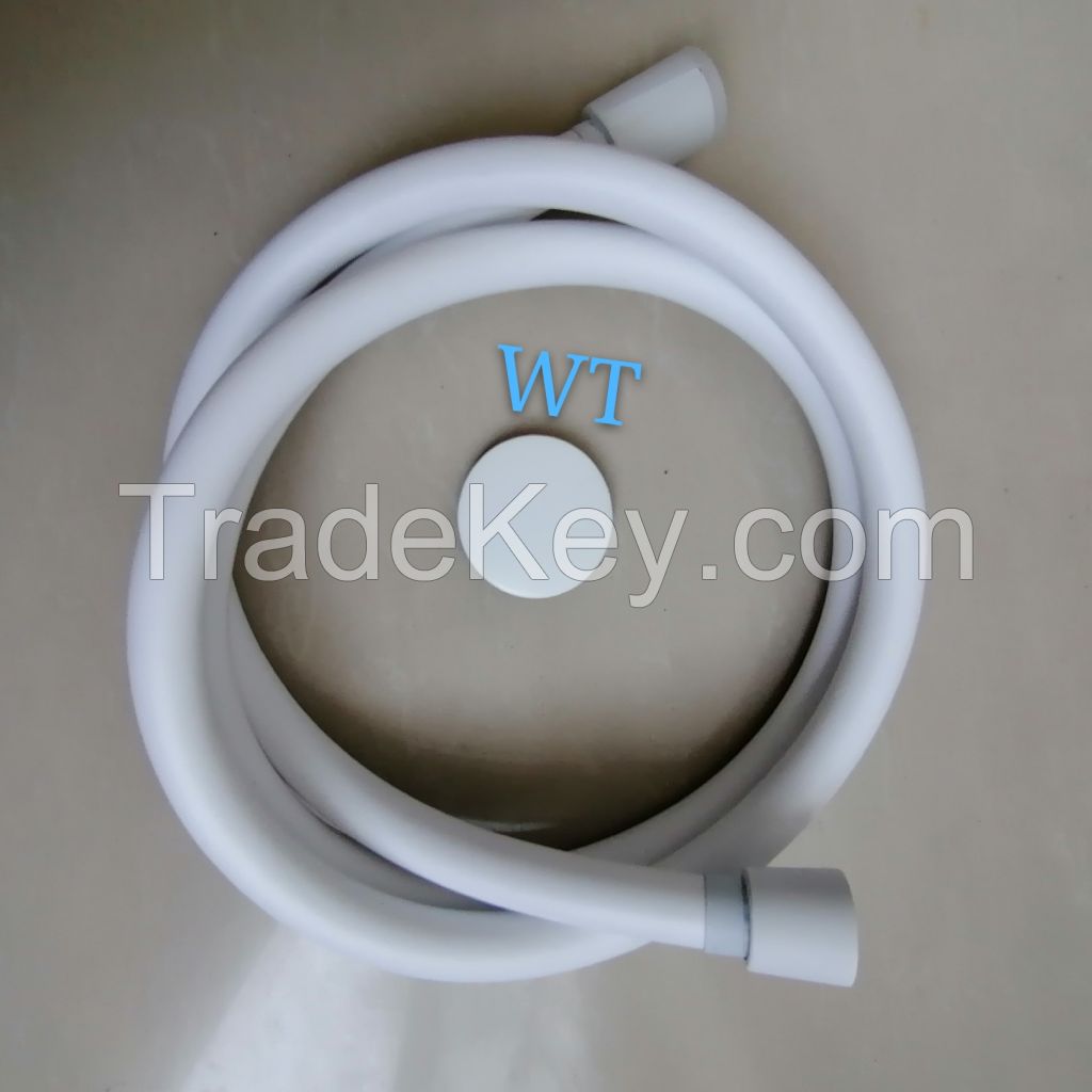 PVC white matt shower hose 