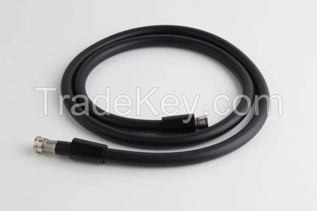 PVC Black shower hose  matt surface