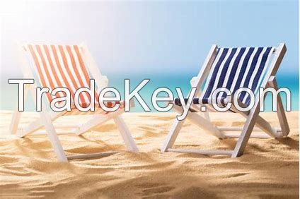 Factory direct sale outdoor beach chair wooden comfortable lounge chair folding portable