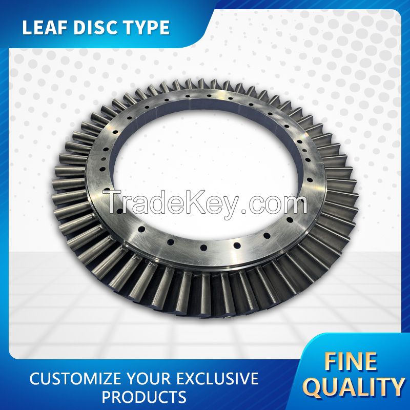 Leaf disc parts, machining range aircraft, spacecraft, compressors etc., please ask for details