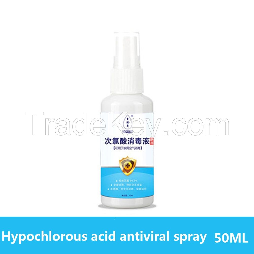 Hypochloric acid disinfection spray