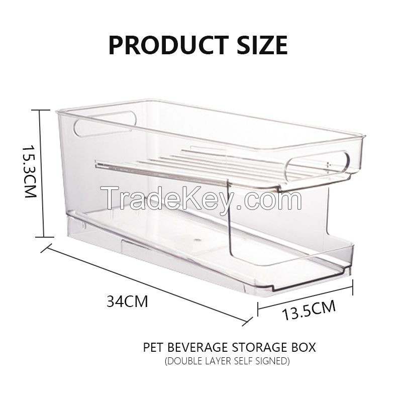 Bottle beverage storage box