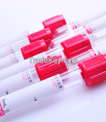 No Additive Plain Tubes Evacuated Blood Collection Sreum Tube, Test Tube For Blood Sample Collection(CE)