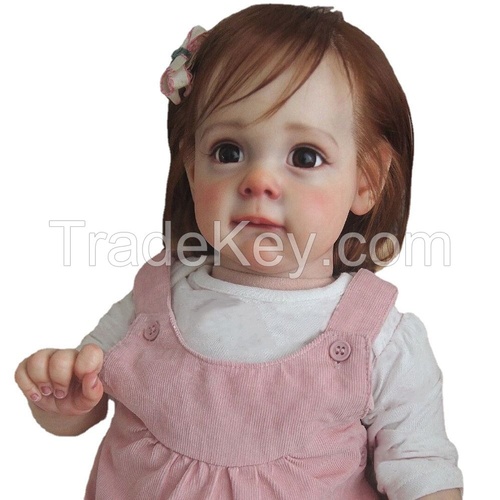 22-Inch Rebirth Doll Cute Realistic Baby Doll Soft Rubber Children&acirc;&sup2; S Baby Toys