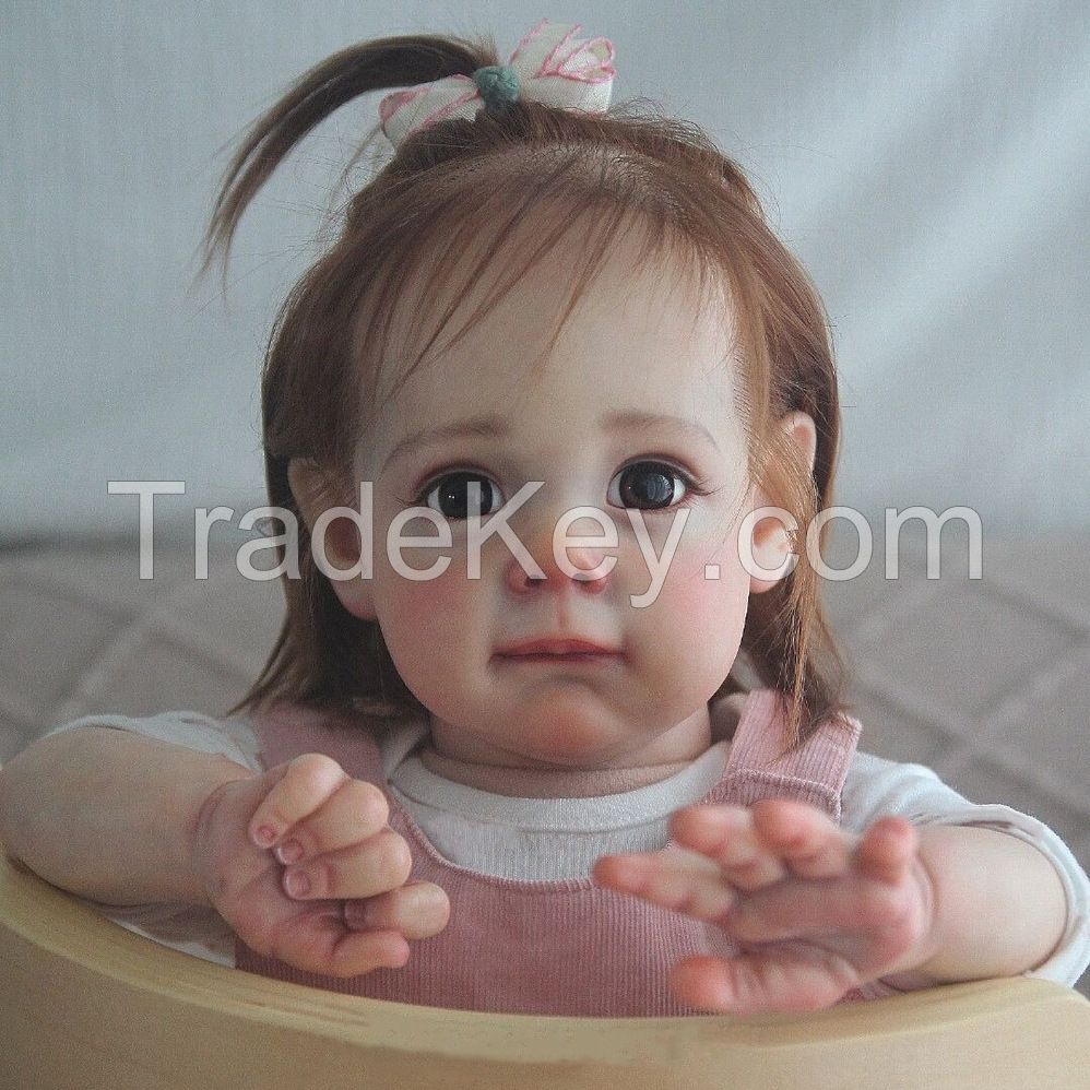 22-Inch Rebirth Doll Cute Realistic Baby Doll Soft Rubber Childrenâ² S Baby Toys