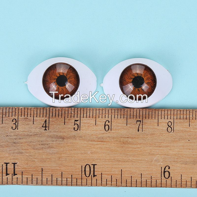 Toy Accessories Plastic Oval Doll Eyes Acrylic Fixed Eyes