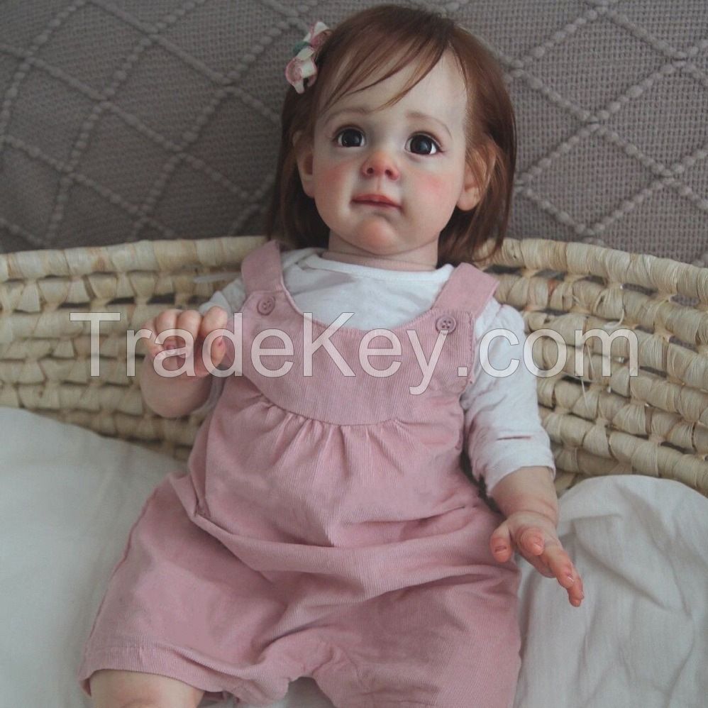 22-Inch Rebirth Doll Cute Realistic Baby Doll Soft Rubber Childrenâ² S Baby Toys