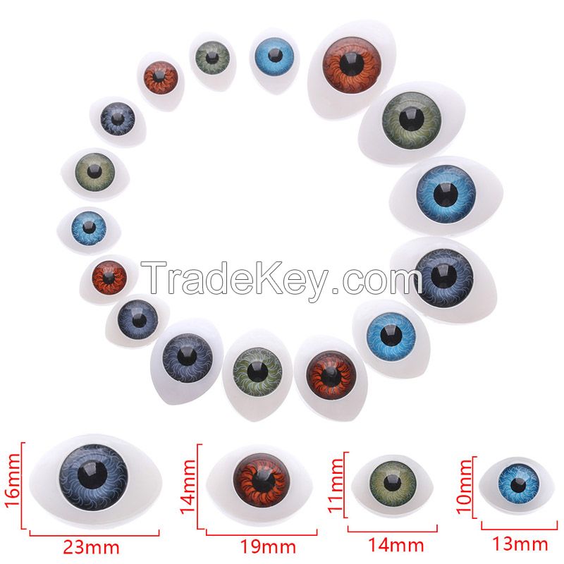 Toy Accessories Plastic Oval Doll Eyes Acrylic Fixed Eyes